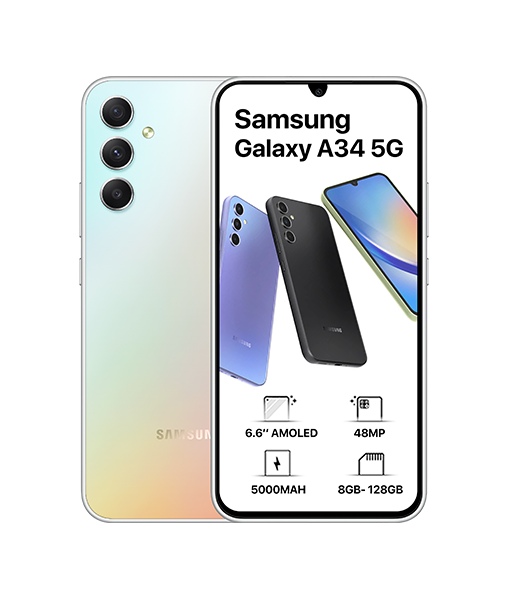 Samsung Galaxy A34 256 GB 8 GB Ram Classic Silver