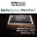 موبايل انفينكس نوت 50s 5g بلس 256 جيجابايت 8 جيجابايت رام شاشة 6.78