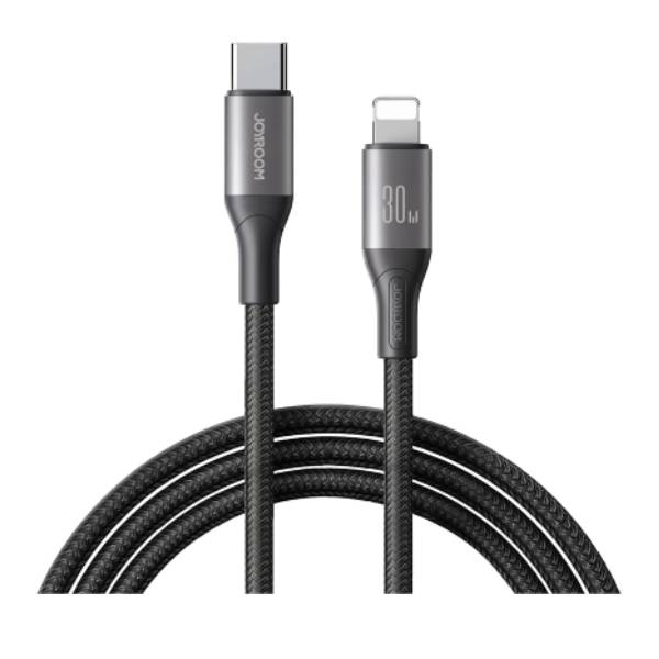 كابل جوي روم Type-C آيفون فاست PD 30W بطول 1 متر موديل S-A28