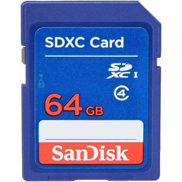 ميموري كاميرا سان ديسك sd 64 جيجا بسرعة 100 ميجا