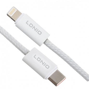 كابل لدنيو تايب سى لايتنج 30 وات طول 1 متر شحن سريع موديل  lc901i