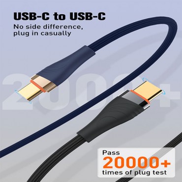كابل لدنيو تايب سى تايب سى 65 وات طول 2 متر شحن سريع موديل  lc692c