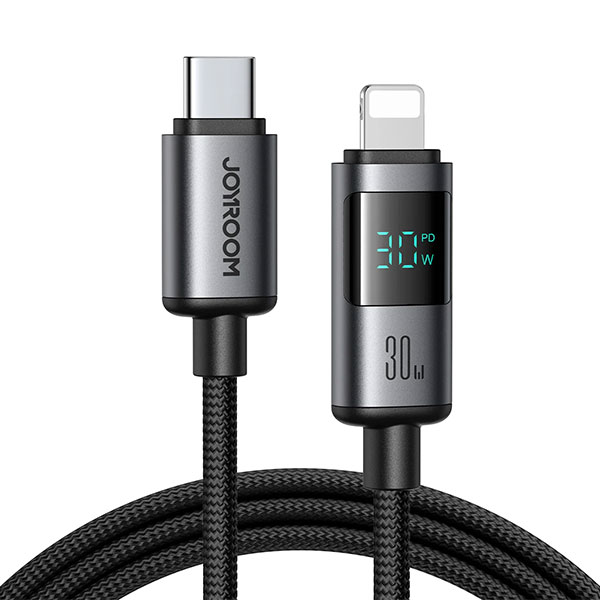  كابل جوي روم تايب سي آيفون فاست pd 30w بطول 1.2 متر s a16 pro