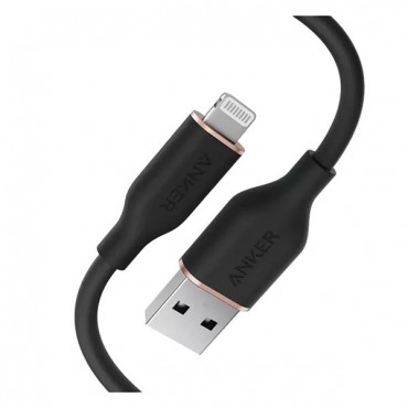 كابل شحن انكر يو اس بي لايتنج طول 1 متر شحن سريع سيلكون موديل a85a1011 كابل شحن انكر يو اس بي لايتنج طول 1 متر شحن سريع سيلكون موديل a85a1011