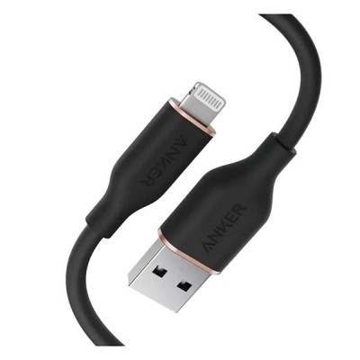 كابل شحن انكر يو اس بي لايتنج طول 1 متر شحن سريع سيلكون موديل a85a1011 كابل شحن انكر يو اس بي لايتنج طول 1 متر شحن سريع سيلكون موديل a85a1011