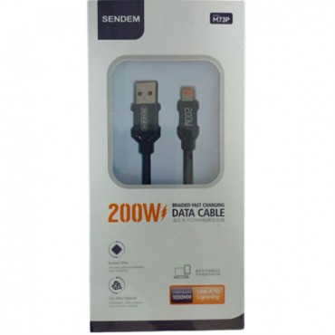كابل سينديم ايفون شحن سريع 1 متر 200وات موديل m73p كابل سينديم ايفون شحن سريع 1 متر 200وات موديل m73p
