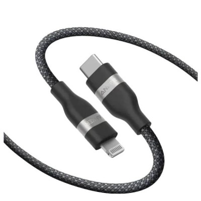 كابل شحن انكر تايب سى الى لايتنينج نايلون مضفر طول 1.8 متر 60 وات موديل ab2b2012