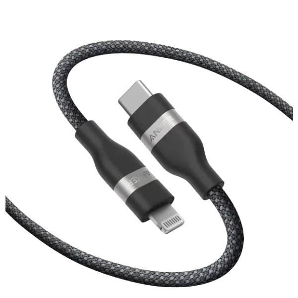 كابل شحن انكر تايب سى الى لايتنينج نايلون مضفر طول 1.8 متر 60 وات موديل ab2b2012