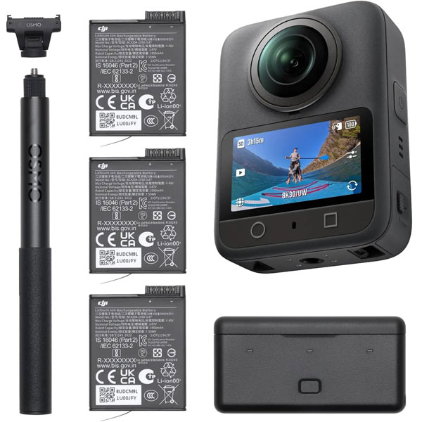 كاميرا دى جى اى اوسمو 360 ادفنشر كومبو   