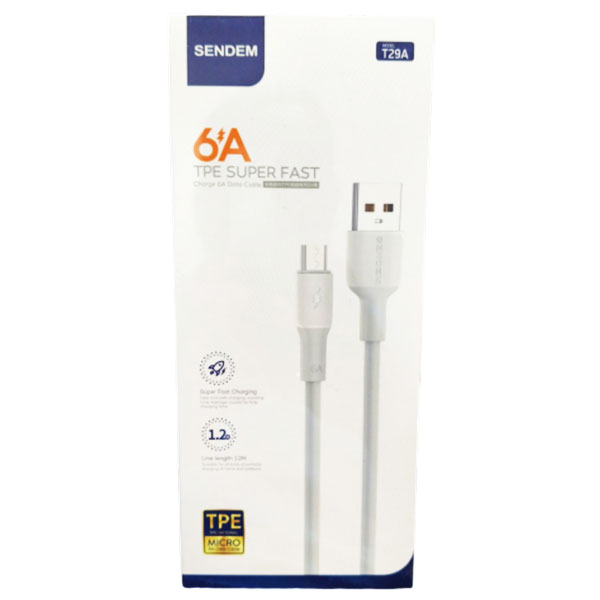 كابل سينديم تايب سي فاست 1.2 متر موديل T29T