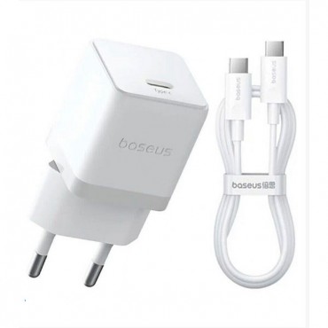 شاحن باسيوس مينى فاست تايب سى  شحن سريع بقدرة 20 واط موديل PB5785Z