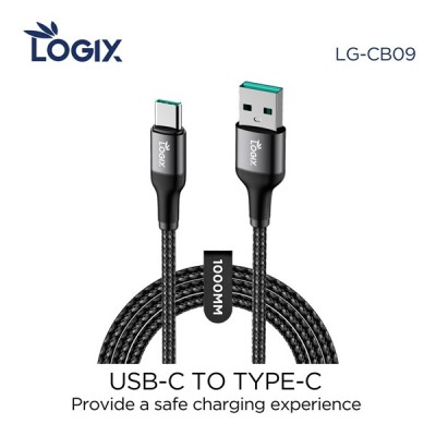 كابل لوجيكس تايب سي USB شحن سريع 3 أمبير موديل CB09