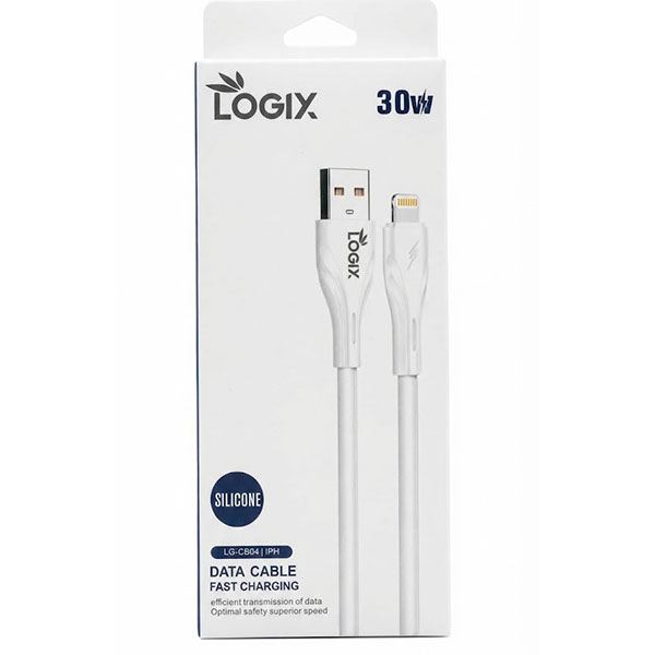 لوجيكس كابل ايفون يو اس بي سريع 1 متر 30 واط – موديل CB04