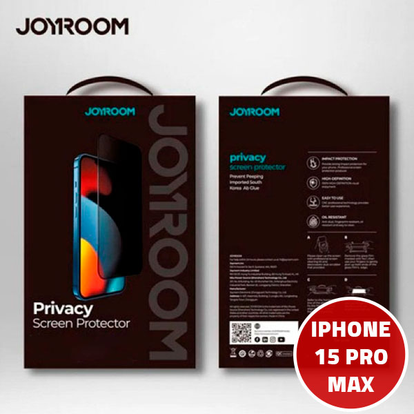 سكرين بروتكتور جوي روم ايفون 15 برو ماكس برايفت  موديل  MS 910