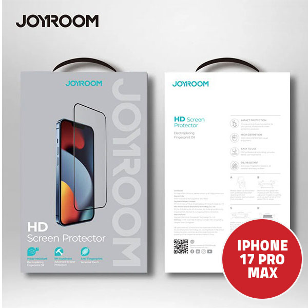  سكرين بروتكتور جوي روم ايفون 17 برو ماكس شفاف موديل  JR 608