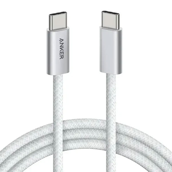  كابل أنكر يو إس بي تايب سي إلى يو إس بي تايب سي شحن سريع 240 واط مضفر 6 أقدام 2 متر موديل A8060H22