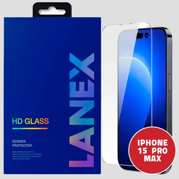 سكرين بروتكتور لانيكس ايفون 15 برو ماكس شفاف موديل  LF72H  