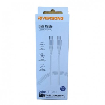 كابل شحن ريفرسونج تايب سى لوتس 11 شحن سريع  بقدرة 60واط موديل  LCC2