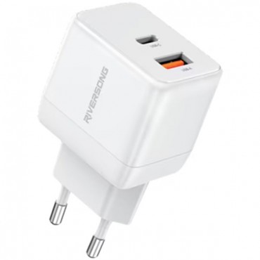 شاحن ريفرسونج منفذ تايب سى ومنفذ يو اس بى  بقدرة 30 واط بتقنية GaN PD   G30Proموديل AD118