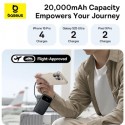  باور بنك باسيوس كيو باور 3 شحن سريع 45 وات 10000 مللي أمبير بمنفذين USB-C مدمجين – موديل PB6458Z