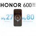  موبايل هونر 600 5G ثنائي الشريحة، 256 جيجابايت، 8 جيجابايت رام، شاشة 6.57 بوصة+هدية مجانية جراب و اير بادز هونر X7E ACTIVE