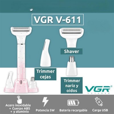  ماكينة ازالة الشعر حريمي  VGR V611
