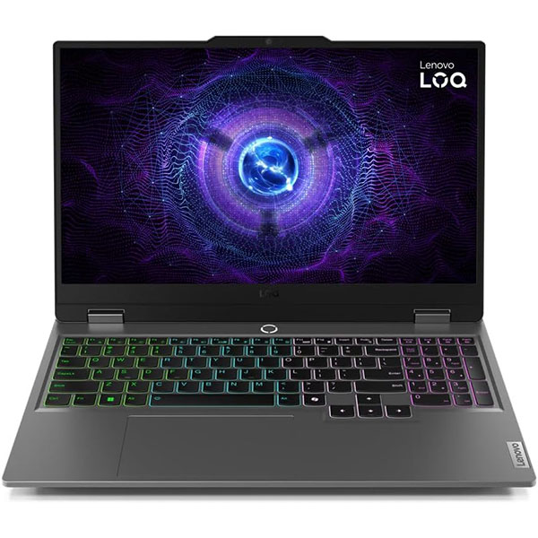 لابتوب لينوفو LOQ 15IRX9 بمعالج Intel Core i7-13650HX ورام 16GB وهارد SSD سعة 512GB وكارت شاشة RTX 4050 6GB
