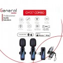 مايك لاسلكي جنرال GM37 combo تايب سي