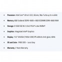 لابتوب لينوفو آيديا باد سليم 3 15IPH11 بمعالج Intel Core Ultra 7 355 وذاكرة 16 جيجابايت رام و512 جيجابايت SSD ورسومات Intel UHD ونظام تشغيل ويندوز 11