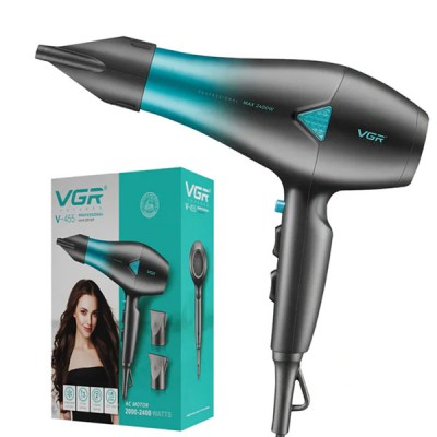 مجفف شعر VGR احترافي بقوة 2400 واط موديل V-455 