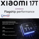 موبايل شاومي 17T 5G ثنائي الشريحة، سعة 256 جيجابايت، ذاكرة 12 جيجابايت، شاشة 6.59 بوصة + هدية ساعة سمارت شاومي  watch 5 active