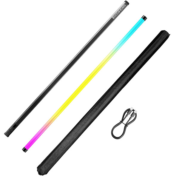 إضاءة تصوير فوتوليكس RGB LED تيوب B1200 بقدرة 38 وات بطول 120 سم 