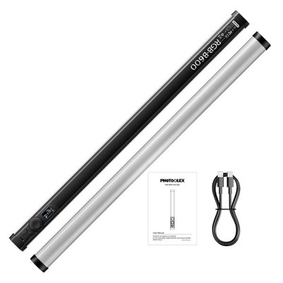  إضاءة تصوير فوتوليكس RGB LED تيوب B600 بطول 60 سم