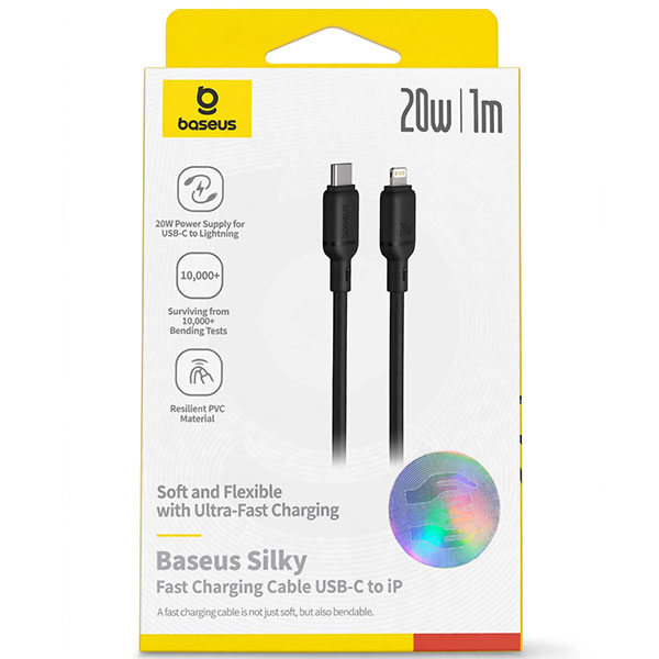 كابل بيسوس تايب سي إلى آيفون 20 واط 1 متر شحن سريع موديل PB5499Z 
