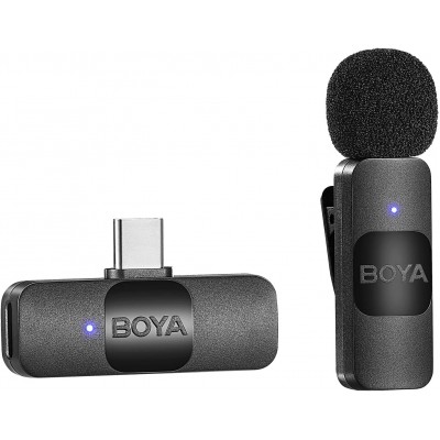 ميكروفون لاسلكي boya by v10 type-c