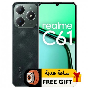 موبايل ريلمي c61 ثنائي الشريحة 256 جيجابايت 6 جيجابايت رام 6.74 With international warranty 