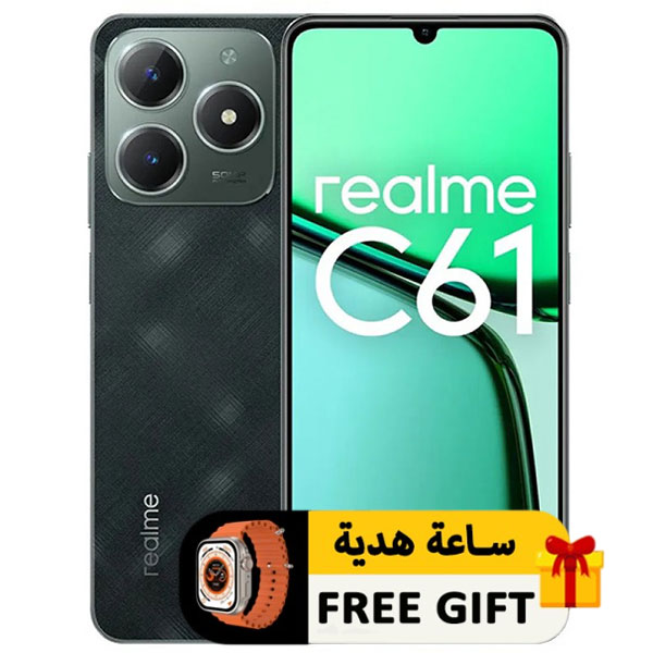 موبايل ريلمي c61 ثنائي الشريحة 256 جيجابايت 6 جيجابايت رام 6.74 With international warranty 