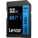 ميموري كاميرا lexar 800x pro sd v10 150 32g