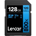  كارت ميموري lexar 800x sd v30 سعة 128 جيجا 120 ميجابايت ث)