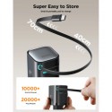  شاحن جوي روم تايب سي وusb بقدرة 65 واط شحن سريع بتقنية pd وgan موديل jr tcl02eu