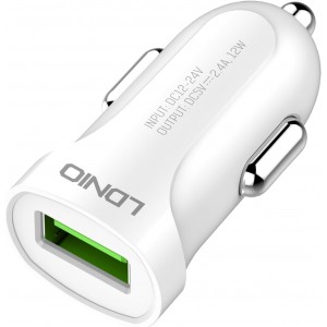 شاحن سيارة لدنيو للايفون usb موديل dl-c17 شاحن سيارة لدنيو للا...