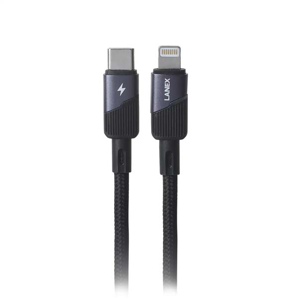 كابل شحن لانكس تايب سى الى لايتنج طول 1 متر 30 واط شحن سريع موديل  ls50cl