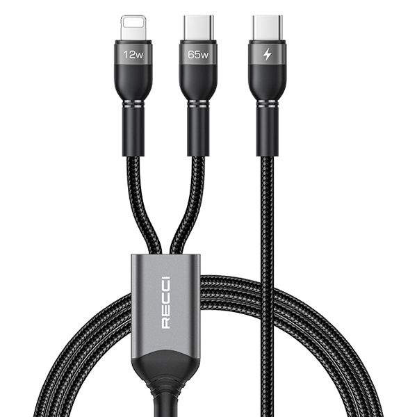 كابل recci iphone type c 1.2m pd65w rtc t16