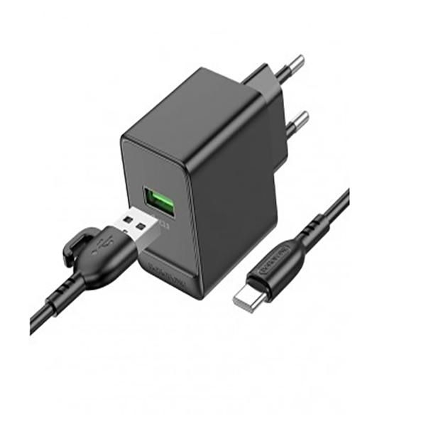  شاحن بوروفون type c usb بقدرة 18 واط موديل bas12a