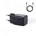  شاحن جوي روم usb c بقدرة 25 واط شحن سريع mini بتقنية pd موديل lp251