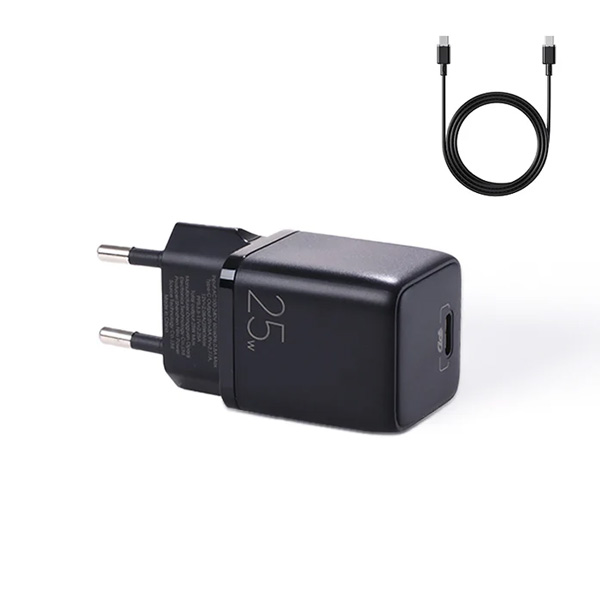  شاحن جوي روم usb c بقدرة 25 واط شحن سريع mini بتقنية pd موديل lp251