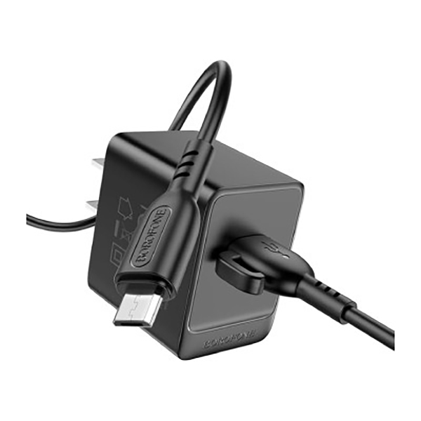  شاحن بوروفون micro usb بقدرة 18 واط موديل bas12a
