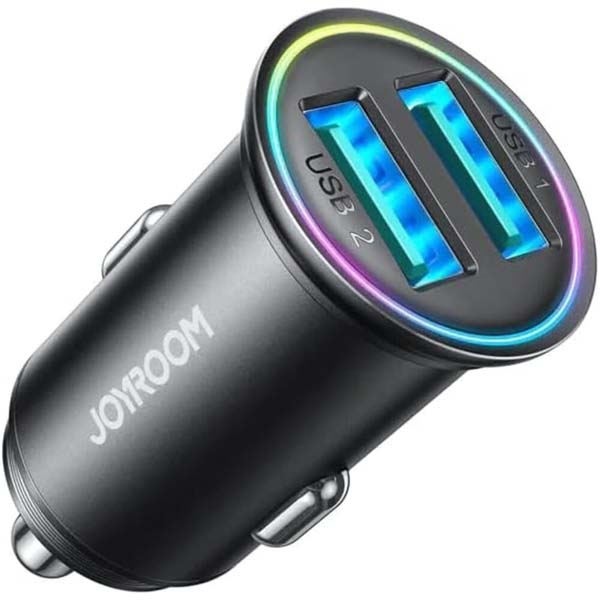  شاحن سيارة جوي روم usb تايب سي بقدرة 24 واط شحن سريع mini بتقنية pd موديل jr ccn03