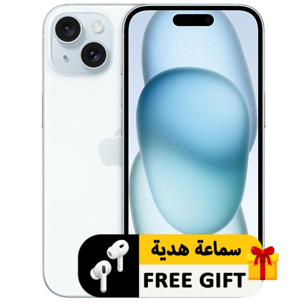 موبايل ابل ايفون 15 سعة 128 جيجا   with international warrantyالسعر لا يشمل الضريبة 