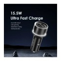 شاحن سيارة أورايمو  موديل occ‑1152d  مزدوج usb + كابل 3 في 1  15.5 واط